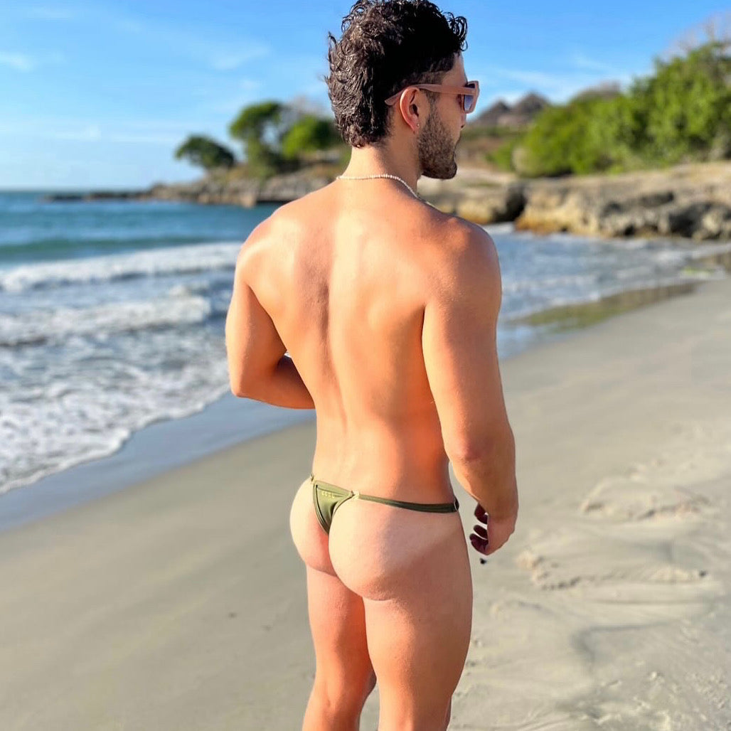 Special Latin Thong Olive