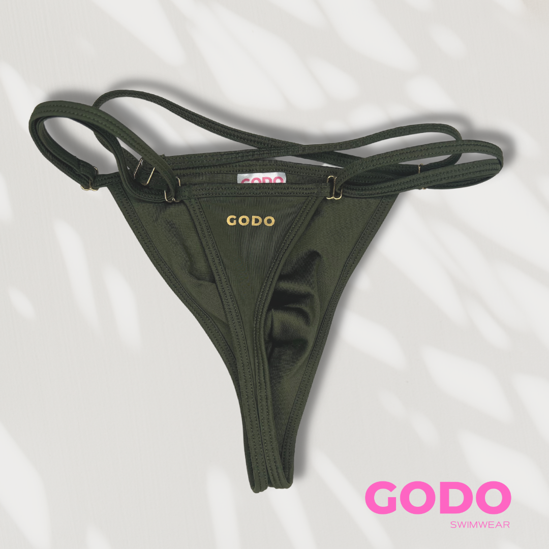 Special Edition - Male swimwear thong color Olive green
